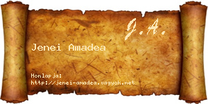 Jenei Amadea névjegykártya